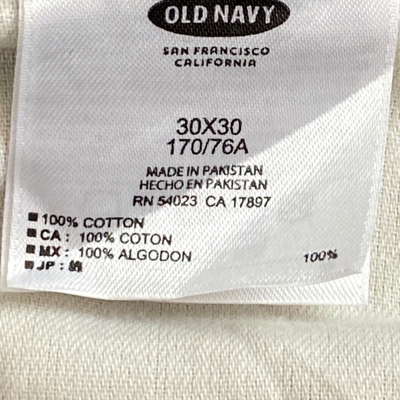 Old Navy Khakis 30X30 Slim Fit Straight Leg - Picture 5 of 9